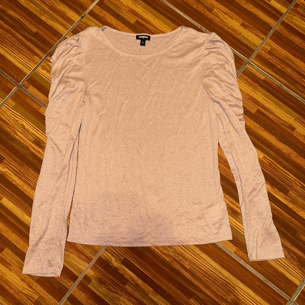 Express Rose Gold blouse shirt Medium